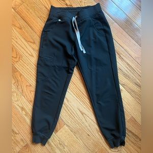 FIGs Black Zamora jogger Women’s scrub pants sz XS petite